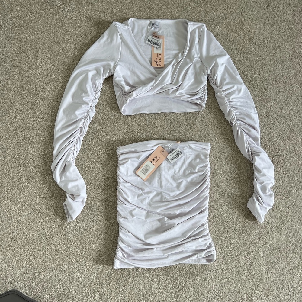 Oh Polly white 2 piece set.